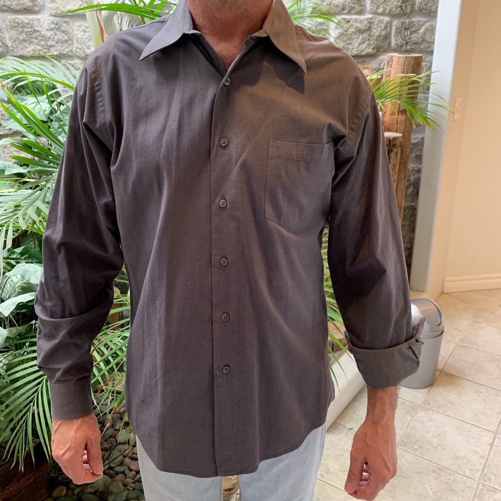 New Calvin Klein men’s dress shirt 16 1/2 Gray